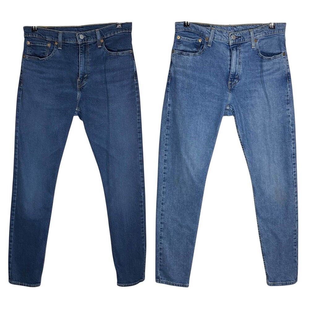 Levis 512 Jeans Mens 32x31 (Tag 33x32) Blue Slim Taper Denim Stretch Casual